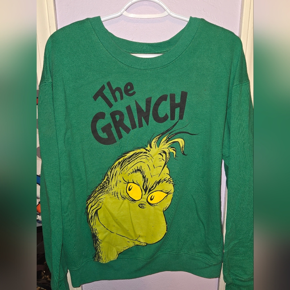 Green Grinch Women's Crew Neck Sweater